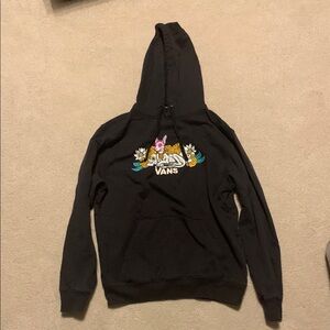 Vans Kids Black Hoodie with Graphic Design